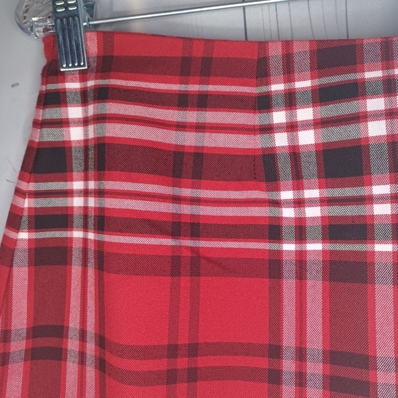 Design Lab Lord & Taylor red plaid 90’s skirt - Picture 4 of 8
